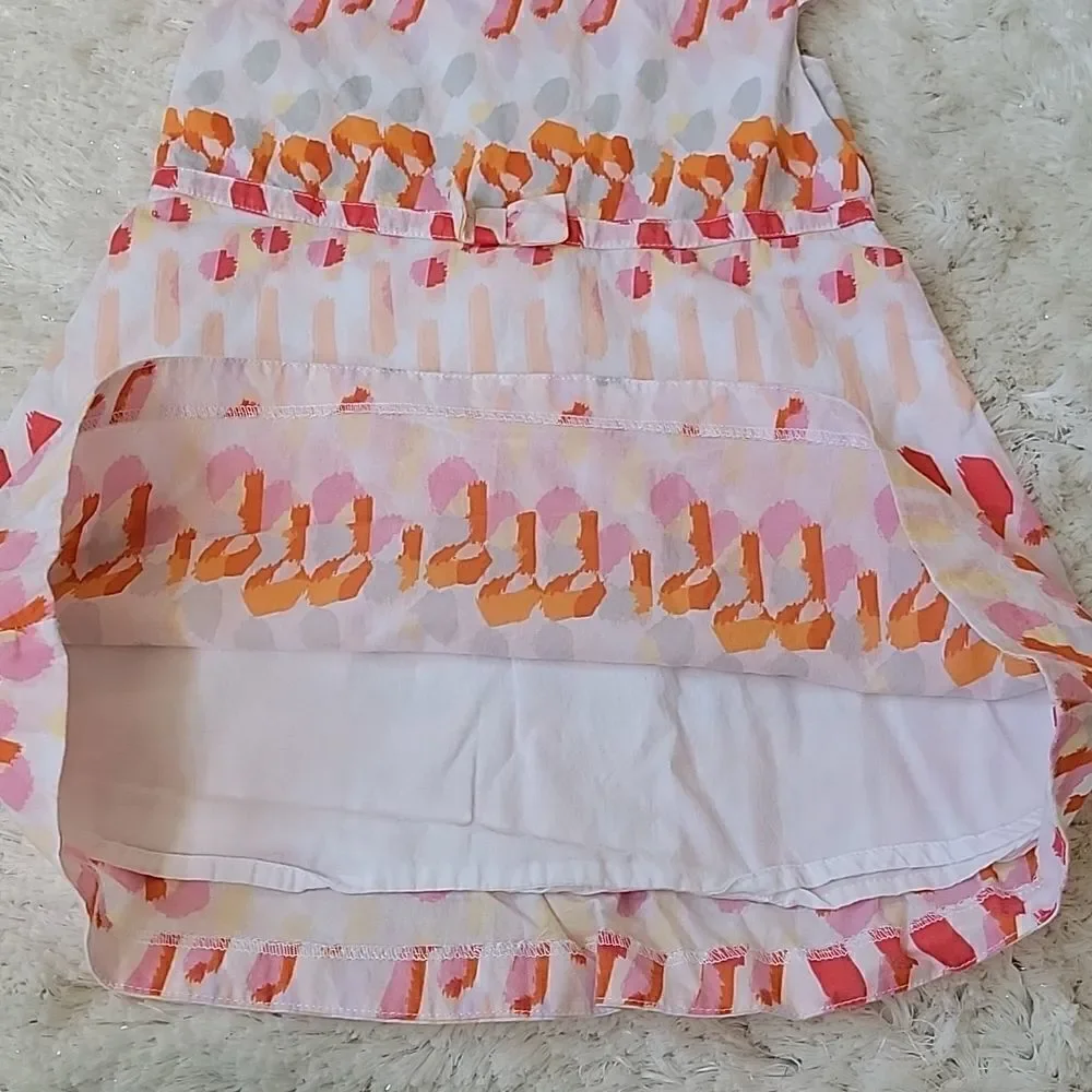 𝅺JANIE AND JACK WATERCOLOR POPPY PRINT DRESS, SIZE 2T
